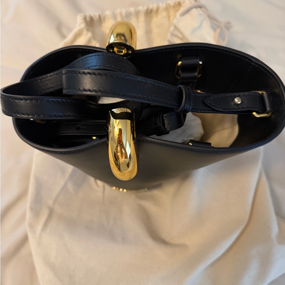 Jacquemus The Small Bambola Black Leather Bucket Bag NBW - Picture 3 of 15